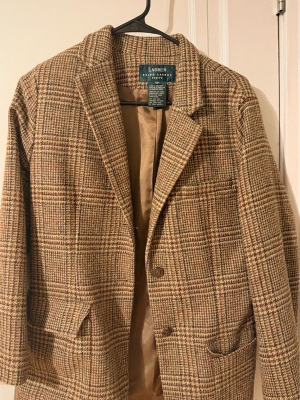Lauren Ralph Lauren Plaid Wool Blazer